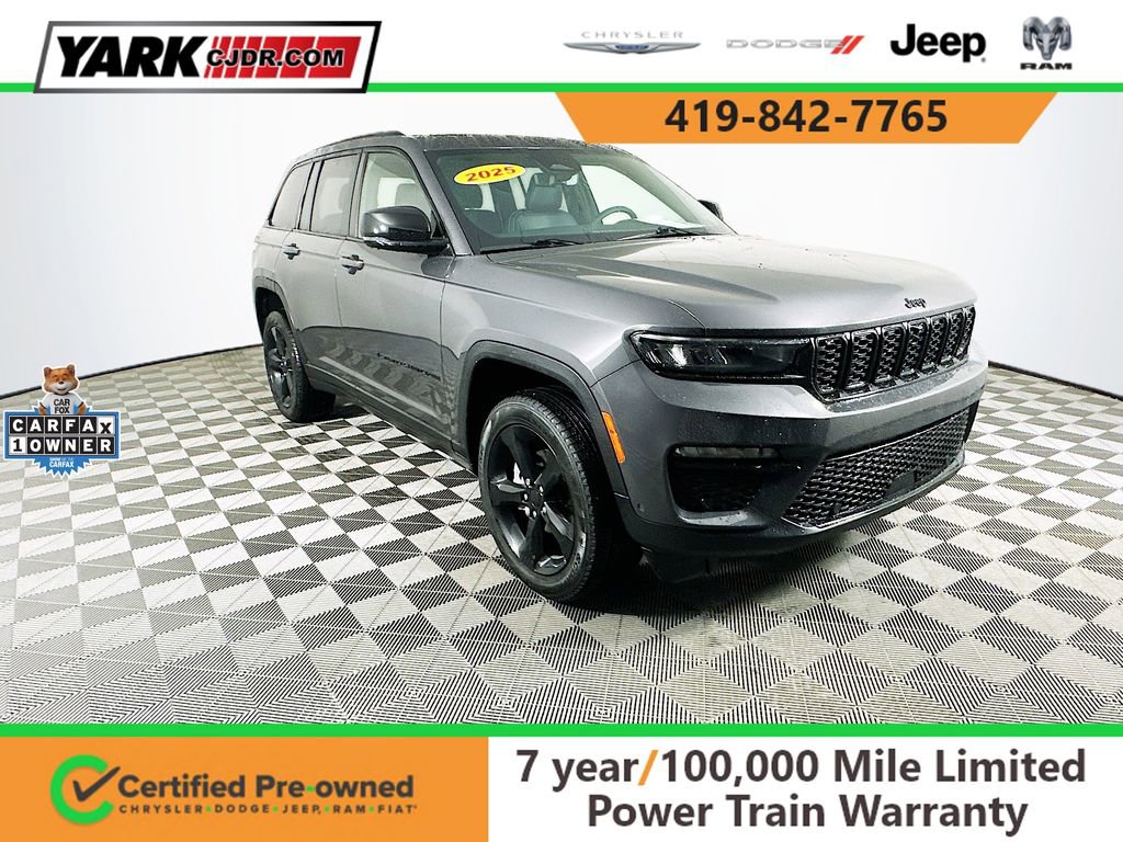 Certified 2025 Jeep Grand Cherokee Limited w/ Luxury Tech Group II