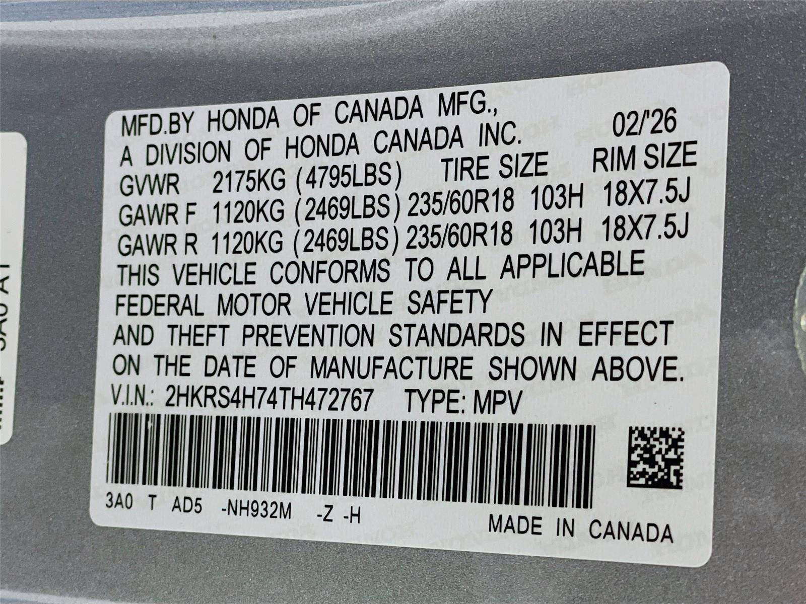 New 2026 Honda CR-V EX-L image 21