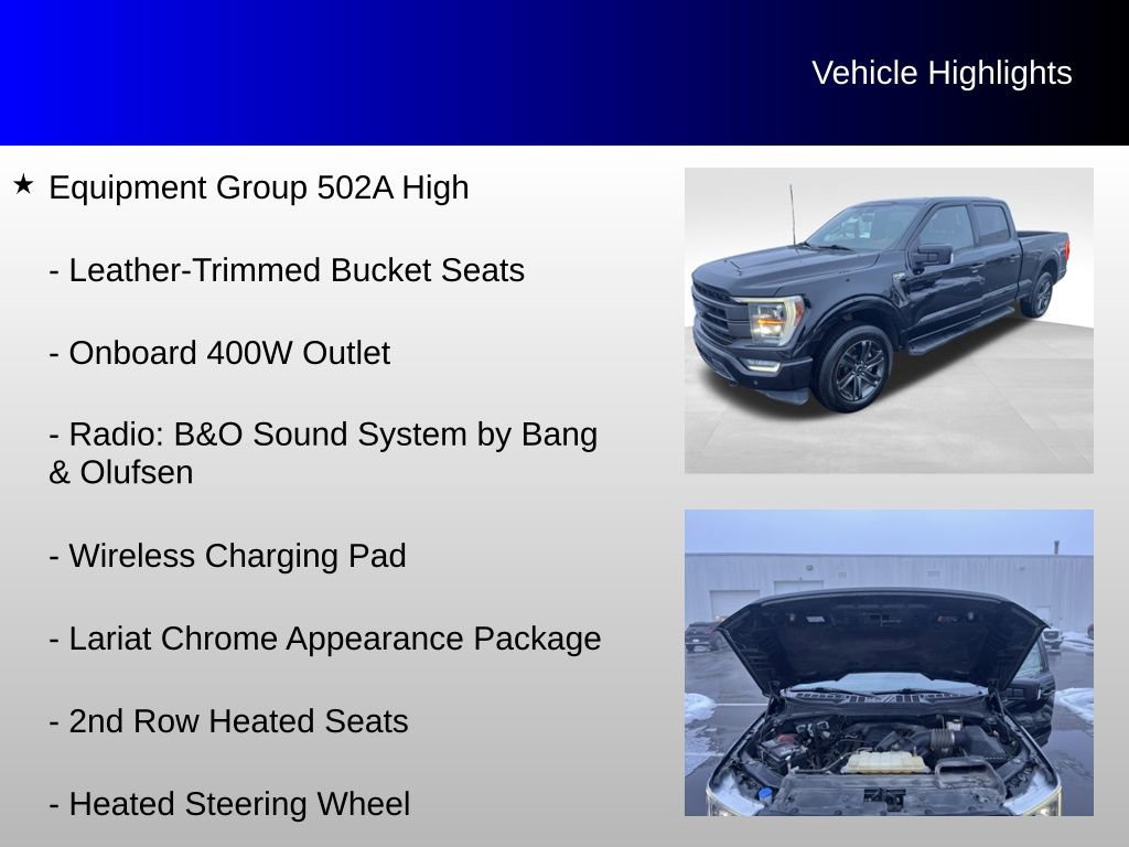 Used 2022 Ford F150 Lariat w/ Equipment Group 502A High image 12