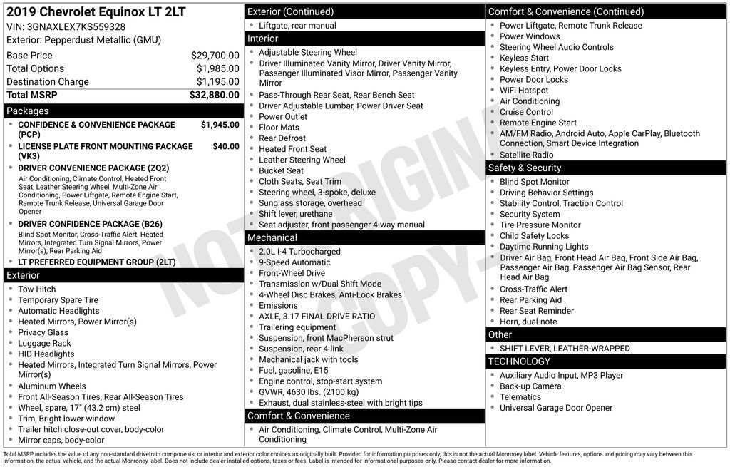 Used 2019 Chevrolet Equinox LT image 5