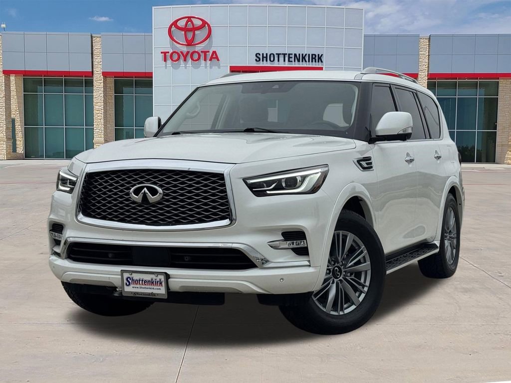 Used 2023 INFINITI QX80 Luxe w/ Cargo Package AWD/4WD video 1