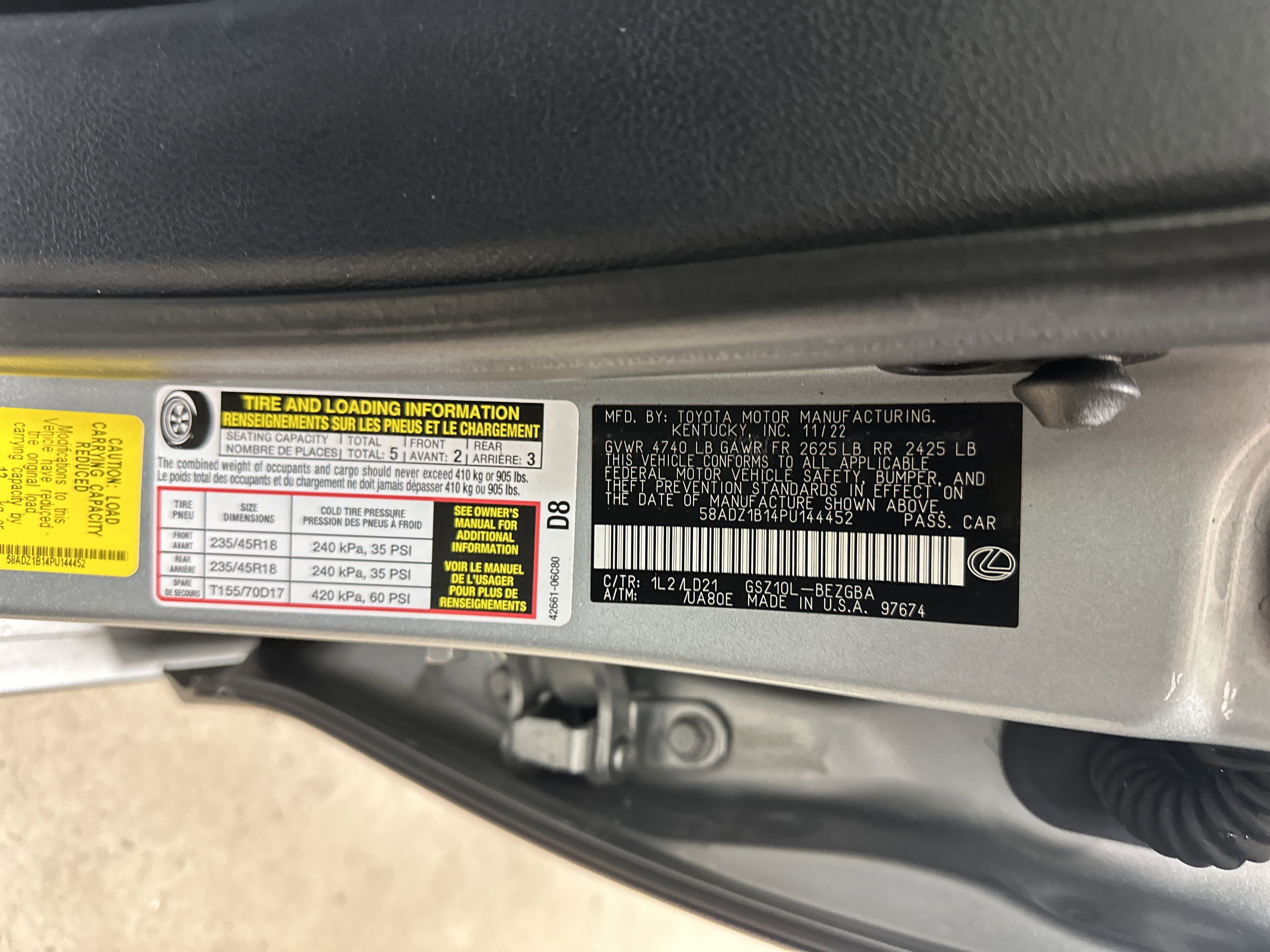 Used 2023 Lexus ES 350 w/ Premium Package FWD image 35