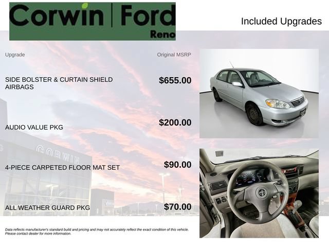 Used 2007 Toyota Corolla LE w/ Audio Value Pkg FWD image 3