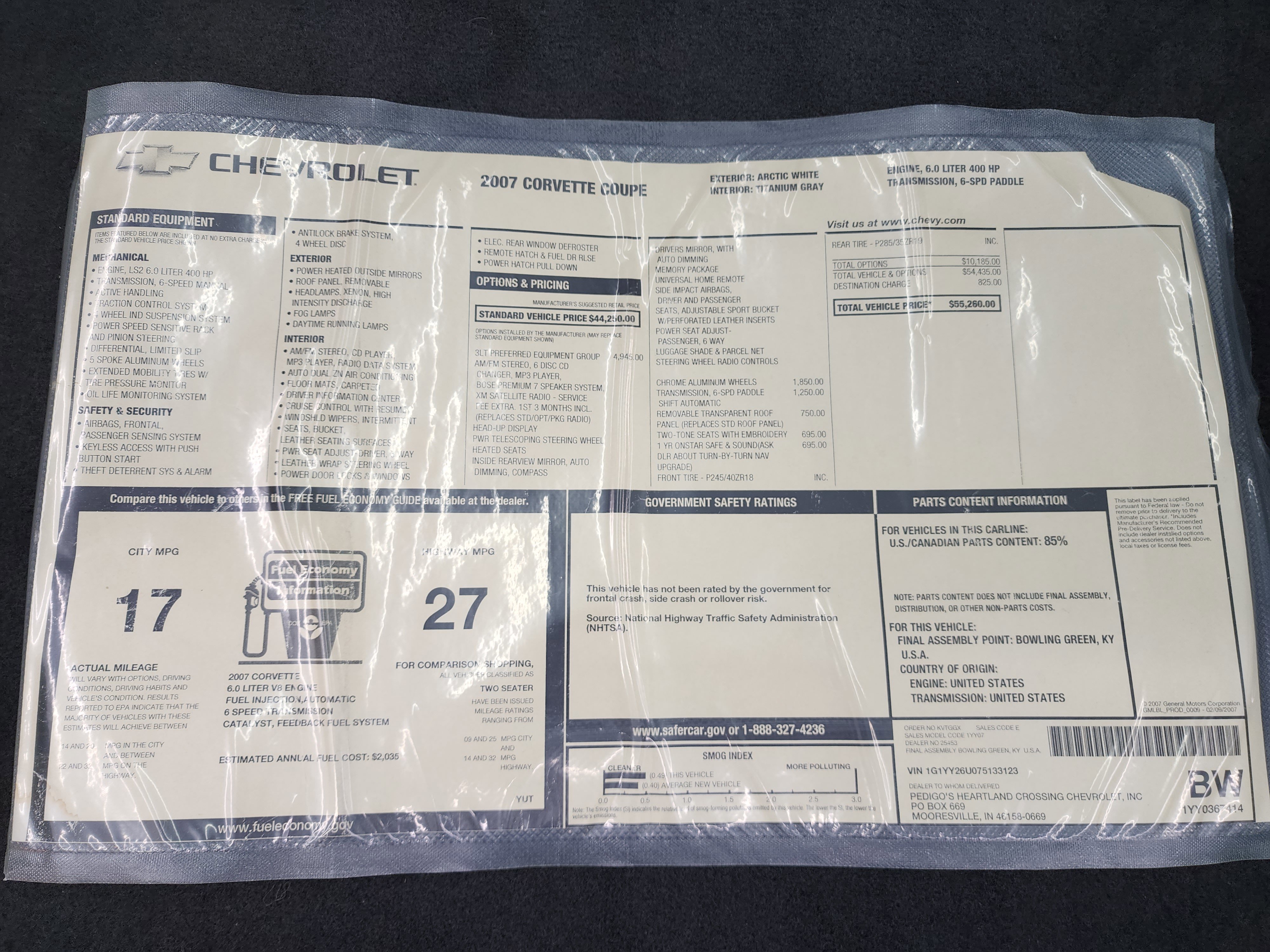 Used 2007 Chevrolet Corvette Coupe w/ Preferred Equipment Group image 27