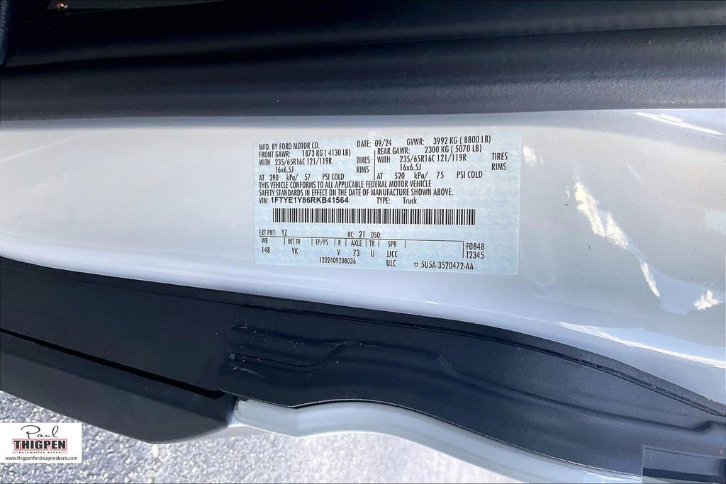 New 2024 Ford Transit 150 Low Roof image 13