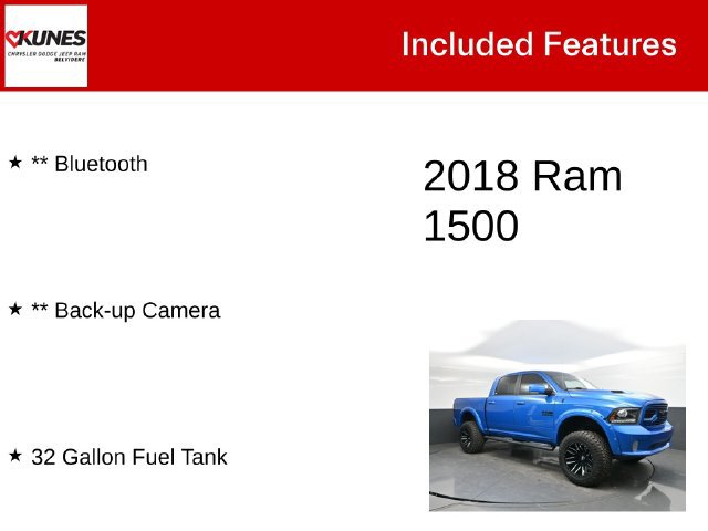 Used 2018 RAM 1500 Sport w/ Hydro Blue Sport Package AWD/4WD image 3
