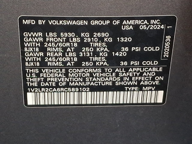 Used 2024 Volkswagen Atlas SE AWD/4WD image 30