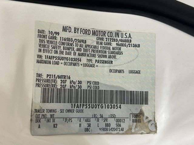 Used 2000 Ford Taurus SES FWD image 31