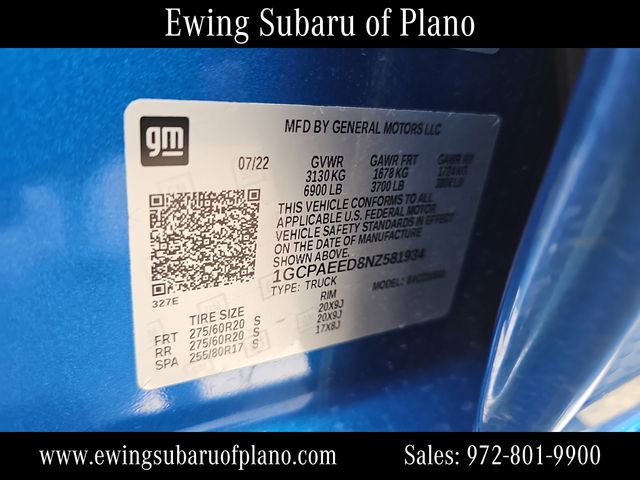 Used 2022 Chevrolet Silverado 1500 LTZ RWD image 30