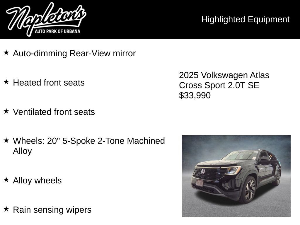 Used 2025 Volkswagen Atlas Cross Sport SE image 9