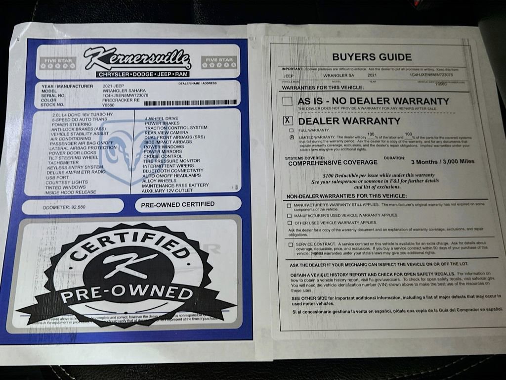 Used 2021 Jeep Wrangler Unlimited Sahara image 38