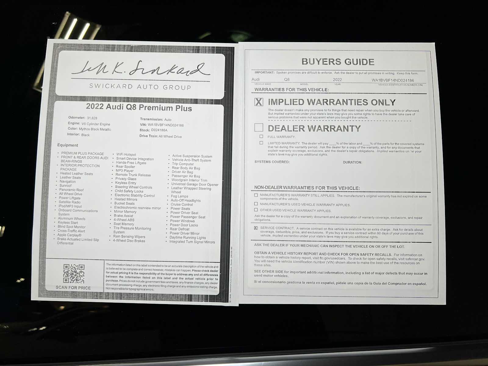 Used 2022 Audi Q8 Premium Plus w/ Premium Plus Package image 41