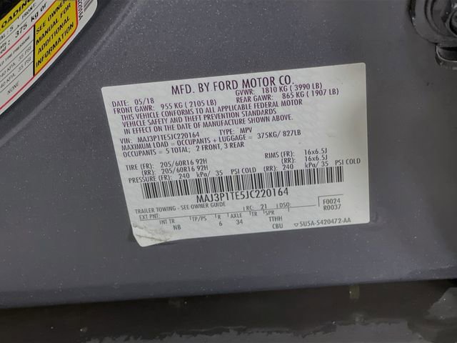 Used 2018 Ford EcoSport SE w/ SE Convenience Package FWD image 32