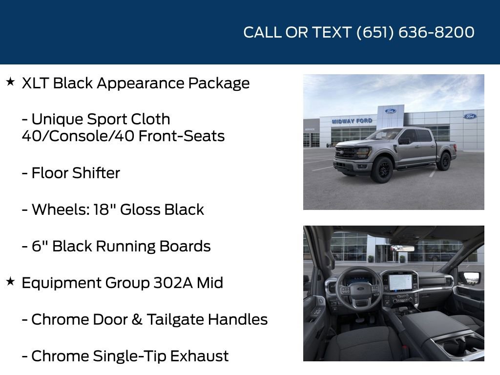 New 2025 Ford F150 XLT w/ Equipment Group 302A MID image 10