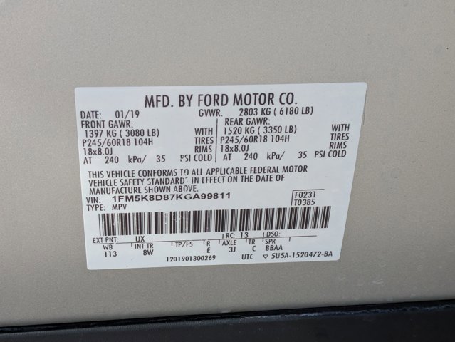 Used 2019 Ford Explorer XLT w/ Equipment Group 201A image 23