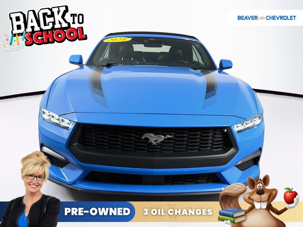 Used 2024 Ford Mustang Premium w/ Wheel & Stripe Package RWD image 2
