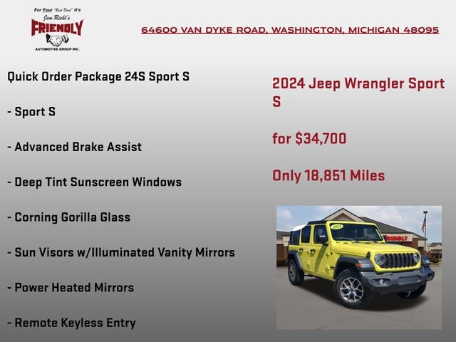 Used 2024 Jeep Wrangler Sport S image 5