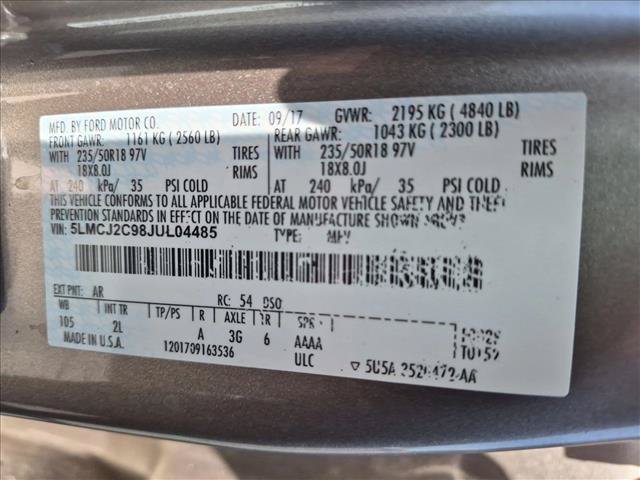 Used 2018 Lincoln MKC Select w/ Select Plus Package FWD image 25