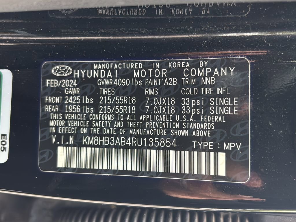 Certified 2024 Hyundai Kona SEL FWD image 40