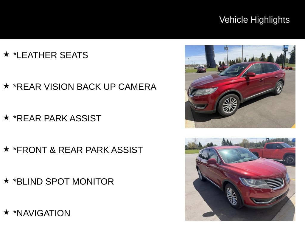 Used 2016 Lincoln MKX Select w/ Select Plus Package AWD/4WD image 8