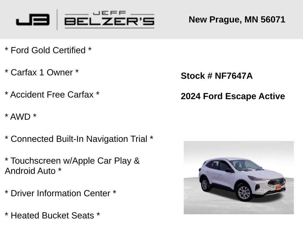 Certified 2024 Ford Escape Active w/ Tech Pack #1 image 2