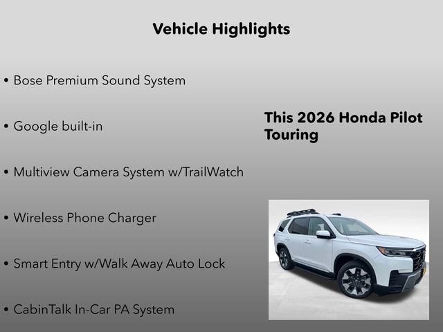 New 2026 Honda Pilot Touring image 20