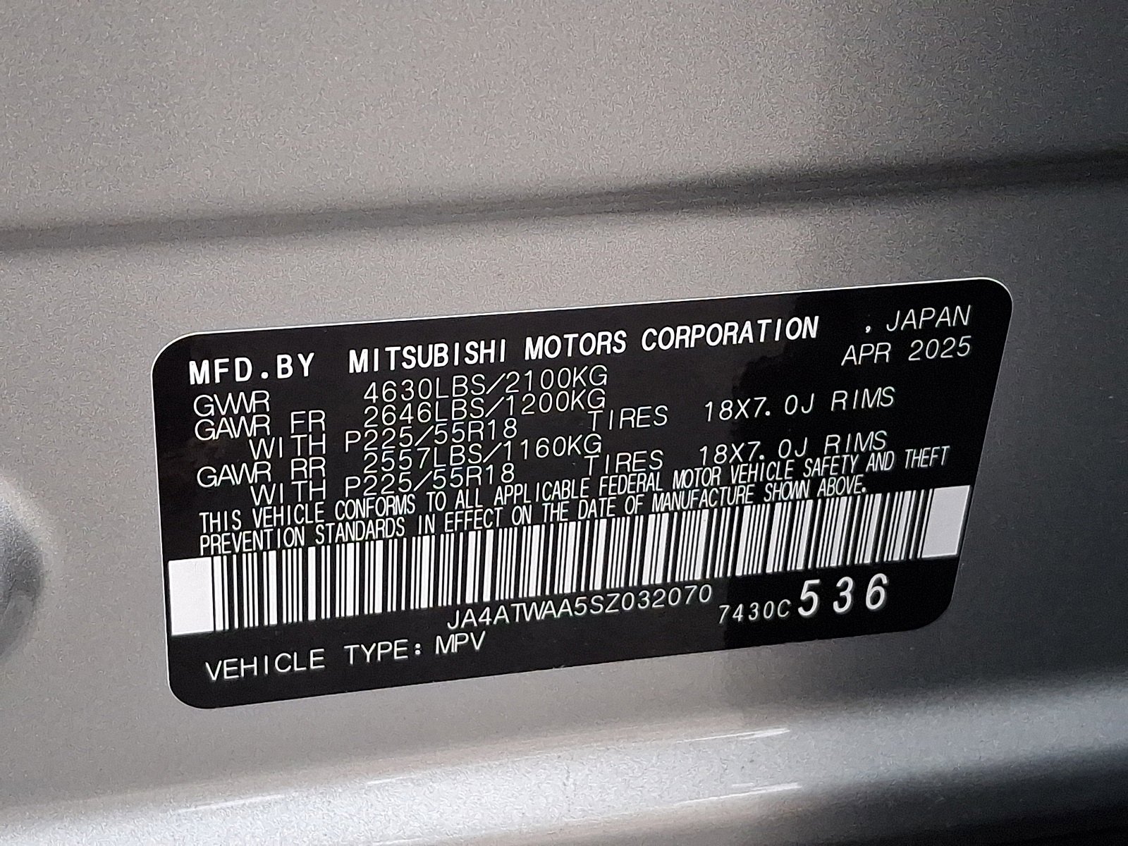 New 2025 Mitsubishi Eclipse Cross Black Edition image 24