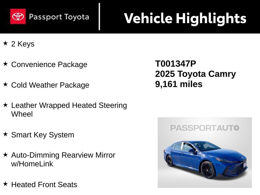 Certified 2025 Toyota Camry SE w/ Convenience Package AWD/4WD image 16