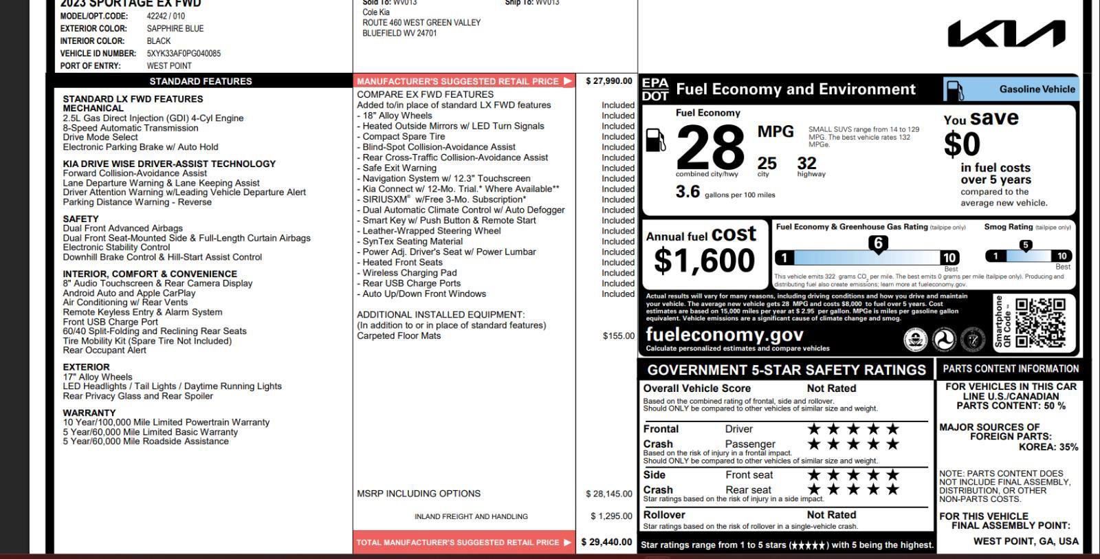 Used 2023 Kia Sportage EX image 4