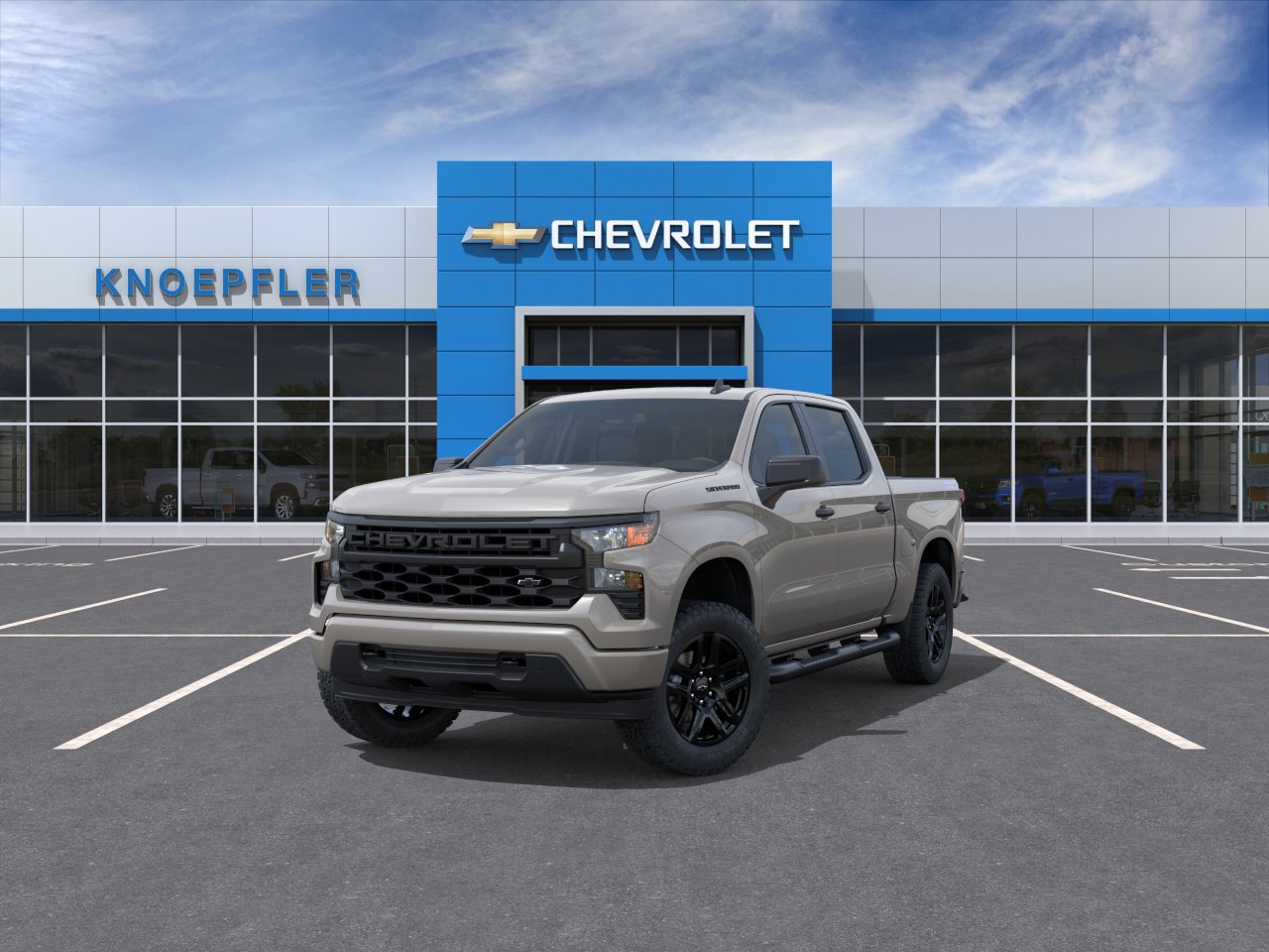 New 2026 Chevrolet Silverado 1500 Custom w/ Turbomax Blackout Package AWD/4WD image 8