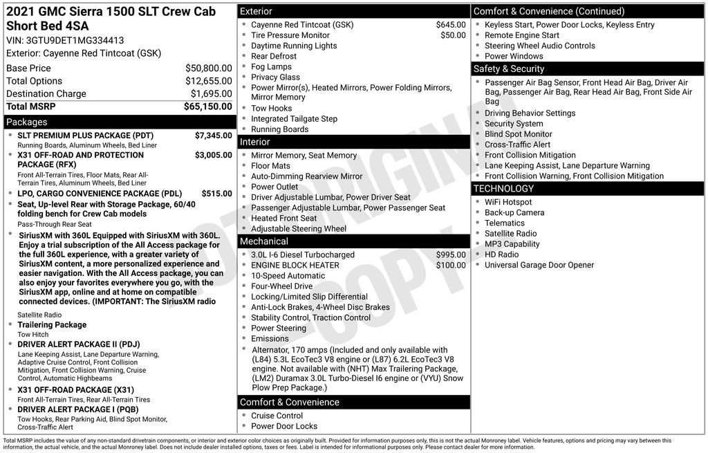 Used 2021 GMC Sierra 1500 SLT w/ SLT Premium Plus Package AWD/4WD image 5