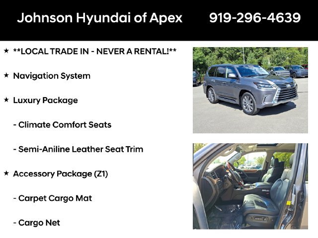 Used 2017 Lexus LX 570 4WD w/ Luxury Package image 6