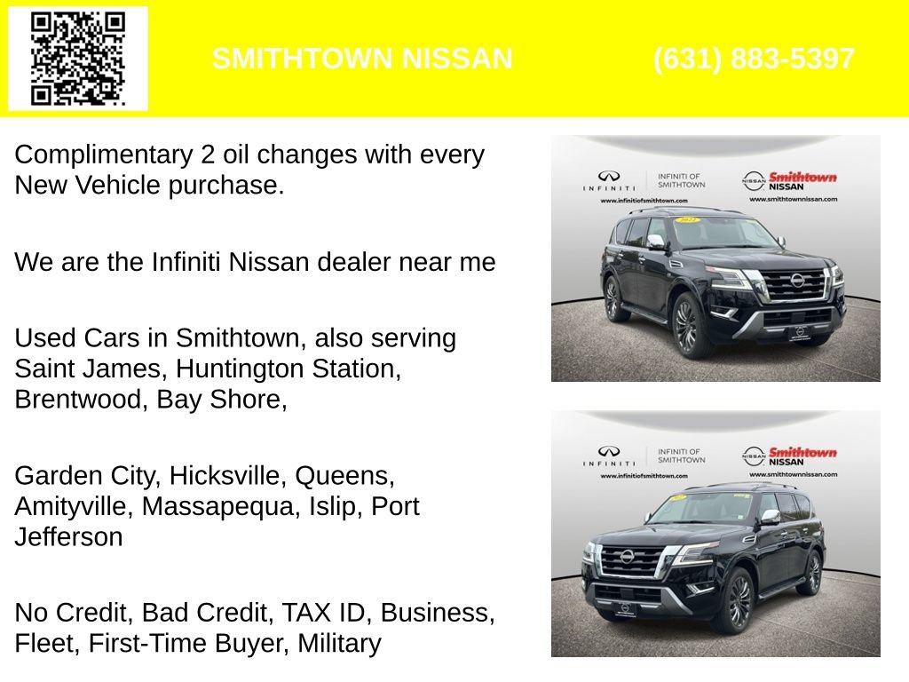 Used 2022 Nissan Armada Platinum w/ Captain's Chairs Package AWD/4WD image 2