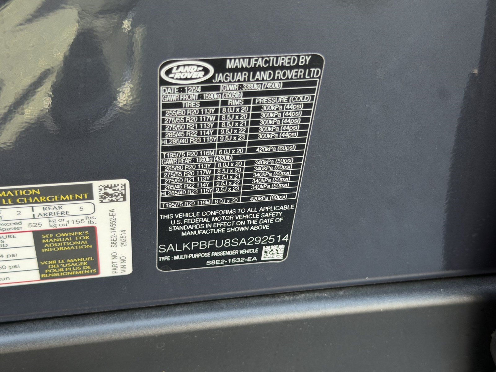 Used 2025 Land Rover Range Rover Long Wheelbase SE AWD/4WD image 26