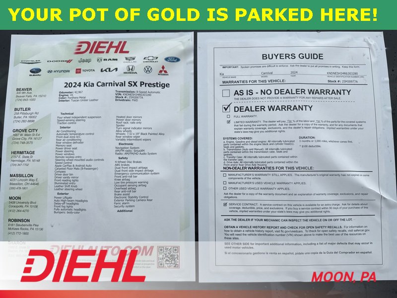 Used 2024 Kia Carnival SX Prestige image 8