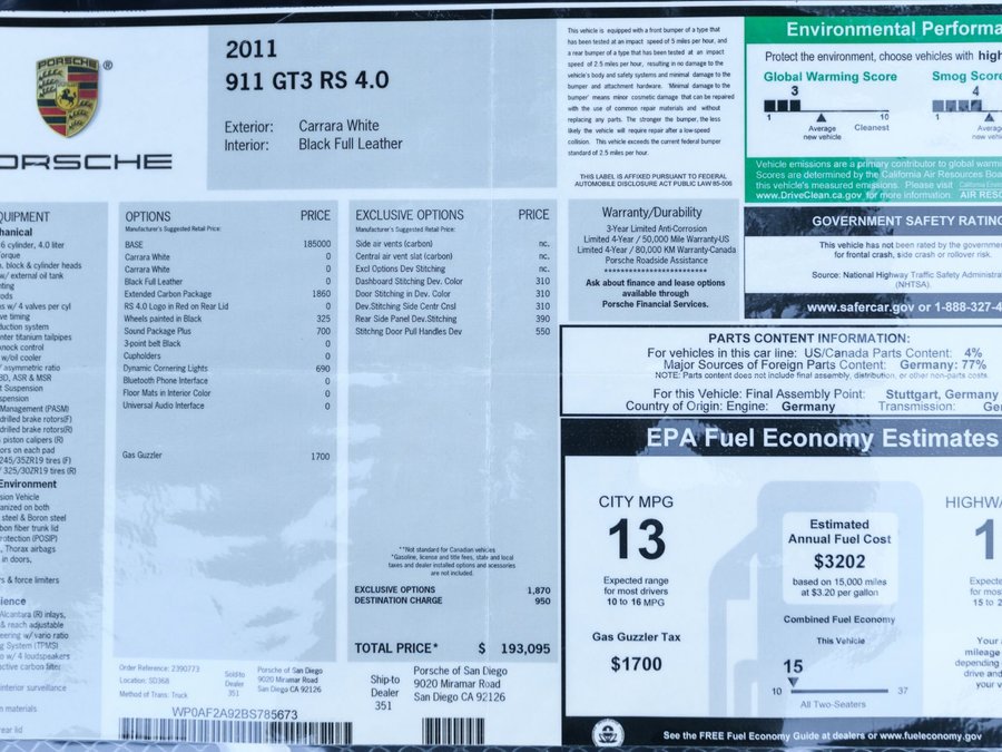 Used 2011 Porsche 911 GT3 RS 4.0 image 23