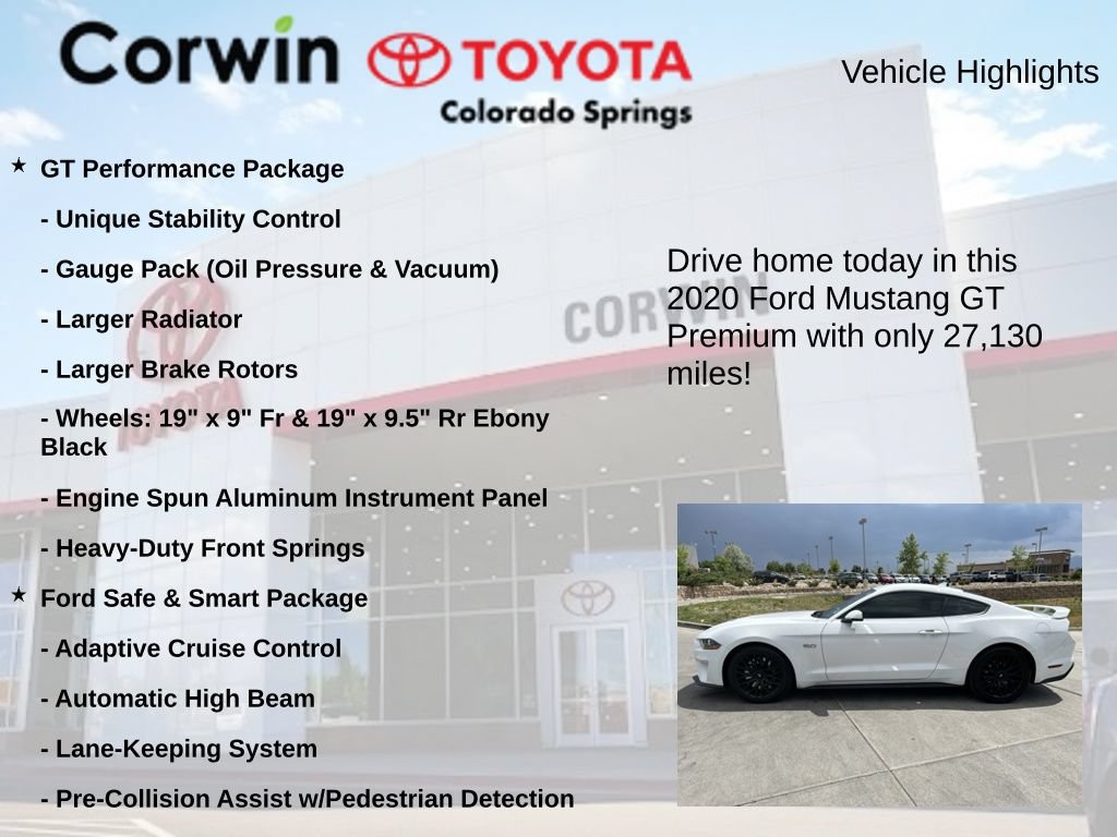 Used 2020 Ford Mustang GT Premium w/ GT Performance Package RWD image 7