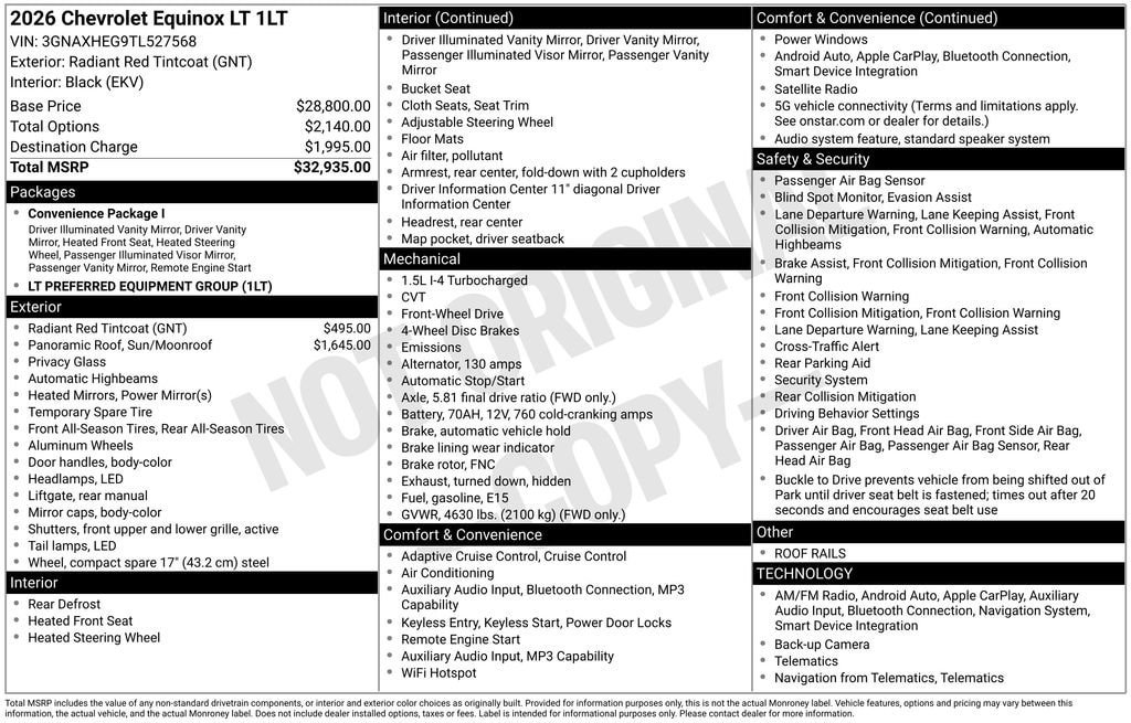 New 2026 Chevrolet Equinox LT FWD image 25