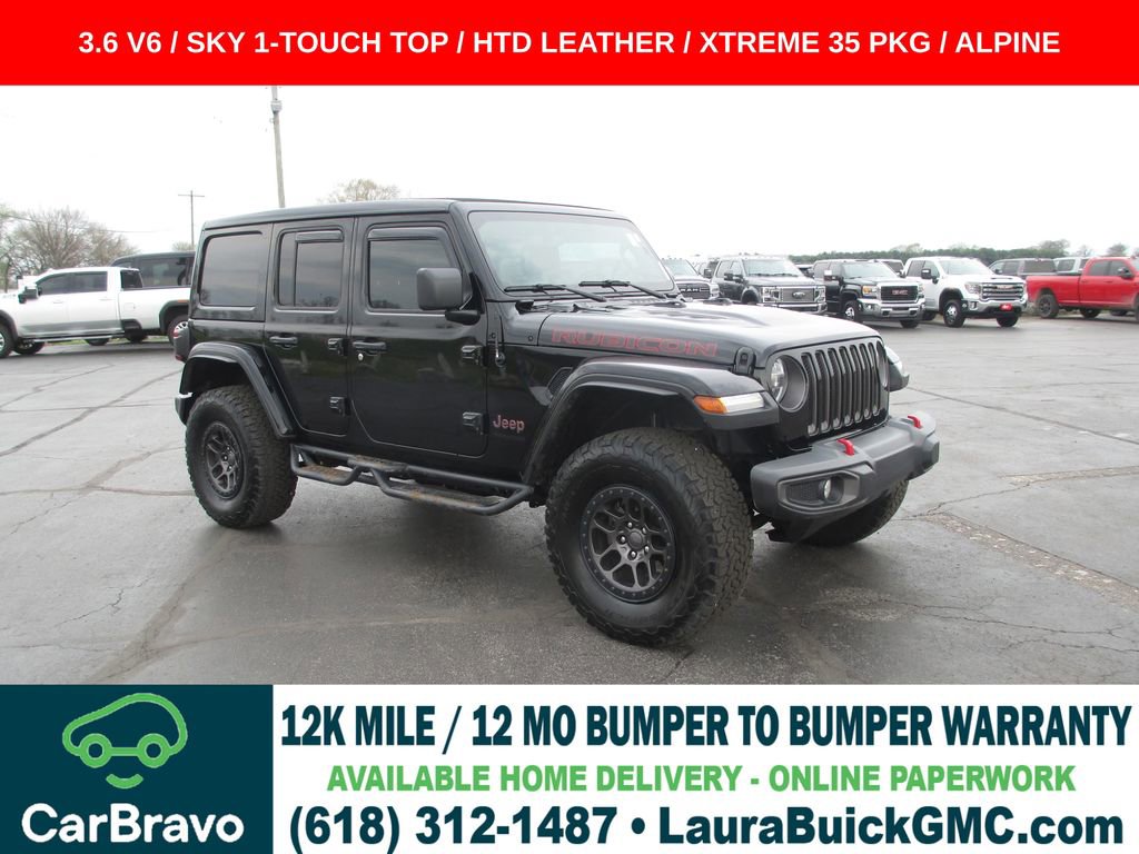 Used 2021 Jeep Wrangler Unlimited Rubicon w/ Xtreme Recon 35" Tire Package image 1