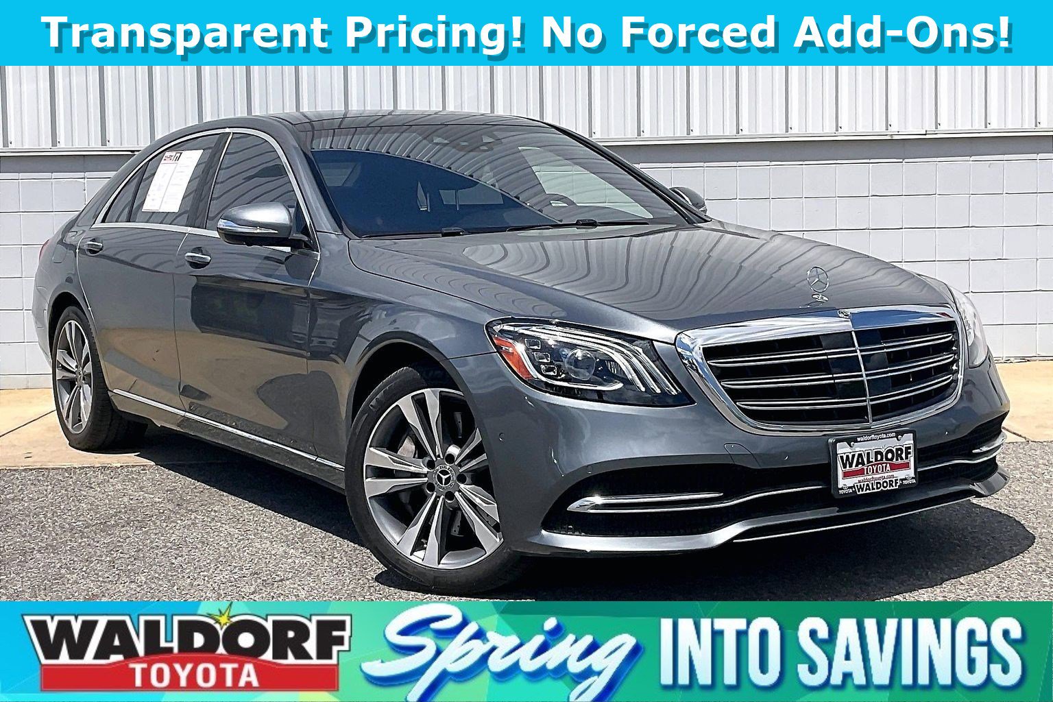Used 2019 Mercedes-Benz S 450 4MATIC Sedan w/ Premium Package