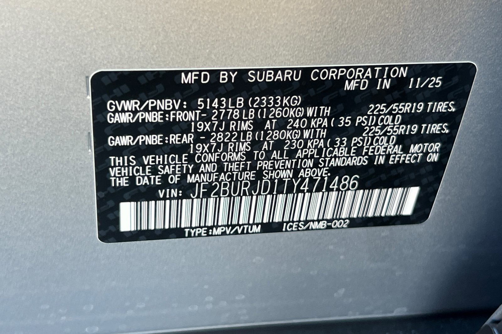 New 2026 Subaru Outback Touring XT image 28