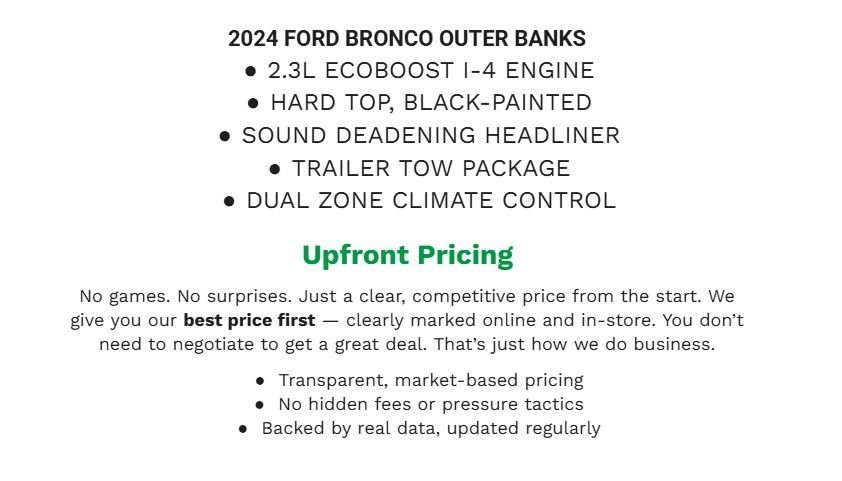Certified 2024 Ford Bronco Outer Banks image 2
