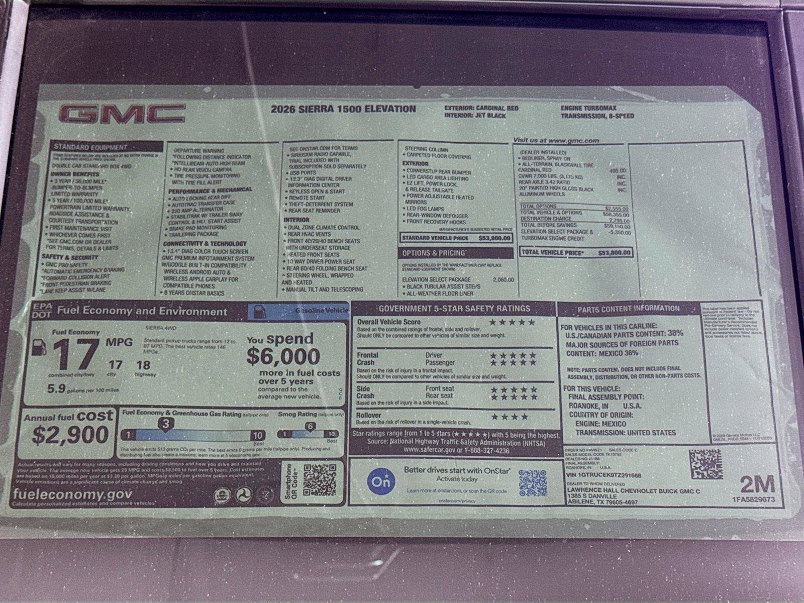 New 2026 GMC Sierra 1500 Elevation w/ Elevation Select Package AWD/4WD image 20