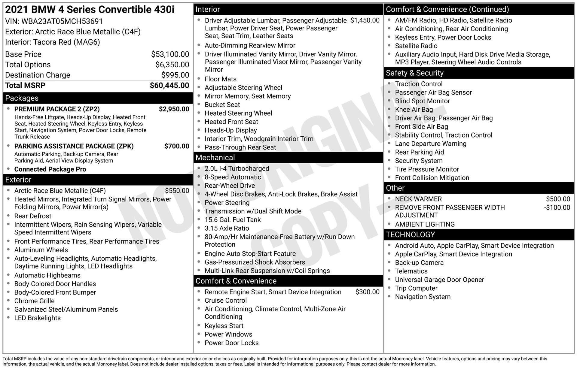Used 2021 BMW 430i Convertible w/ Premium Package 2 image 38