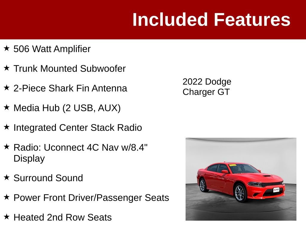 Used 2022 Dodge Charger GT w/ Plus Group AWD/4WD image 4