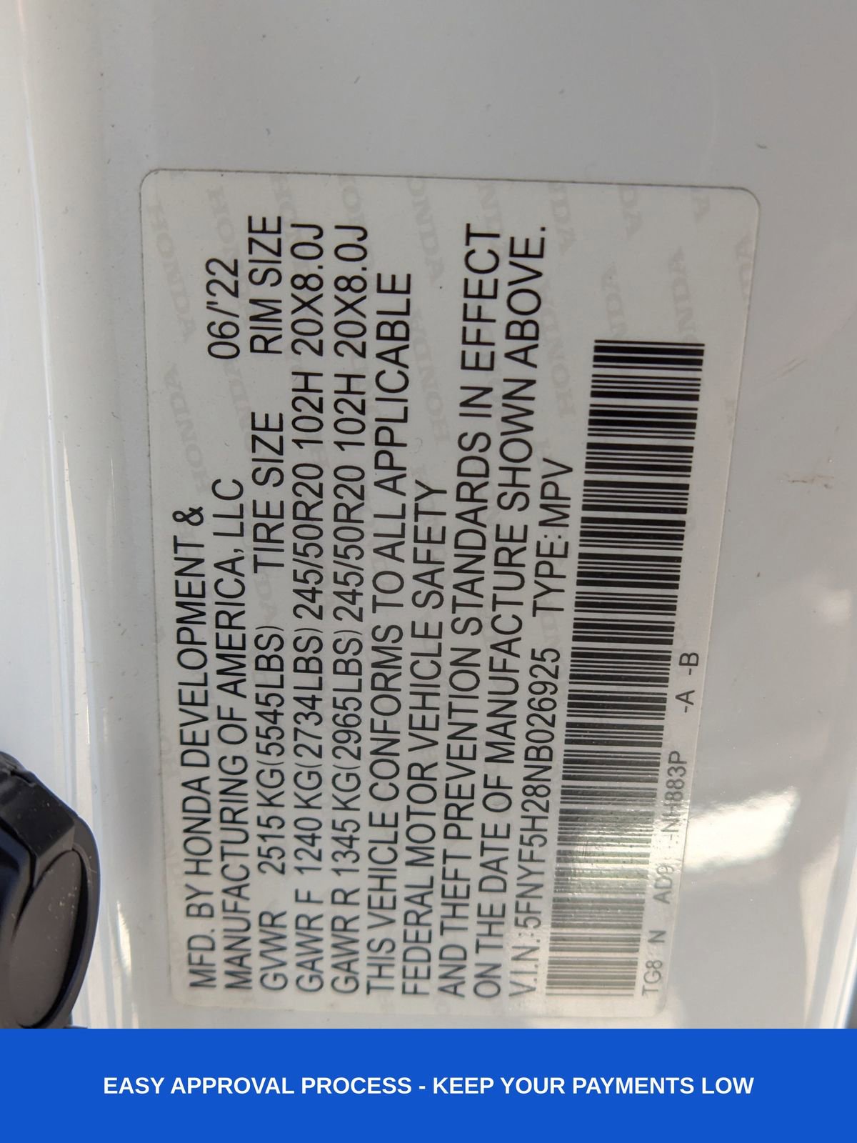 Used 2022 Honda Pilot Special Edition image 17