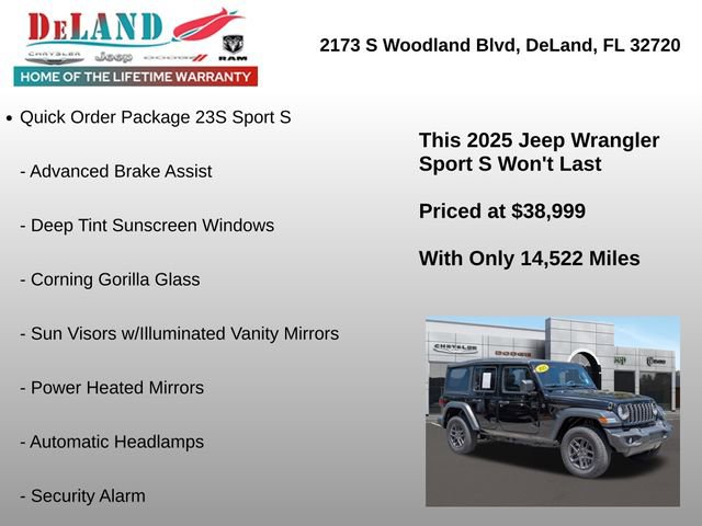 Used 2025 Jeep Wrangler Sport S image 7