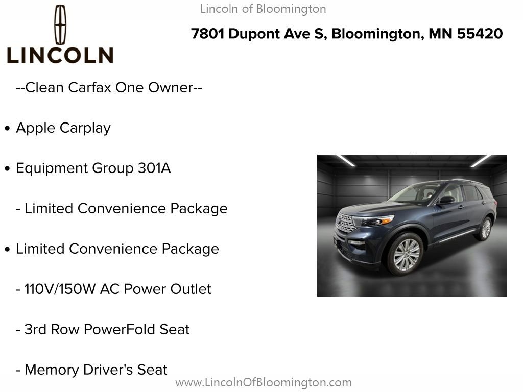Used 2023 Ford Explorer Limited w/ Equipment Group 301A AWD/4WD image 5