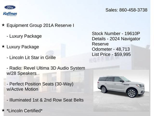 Certified 2024 Lincoln Navigator Reserve AWD/4WD image 5