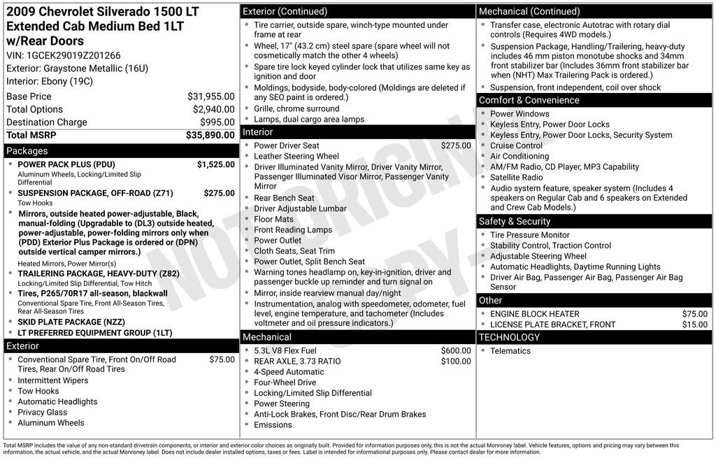 Used 2009 Chevrolet Silverado 1500 LT w/ Power Pack Plus image 3